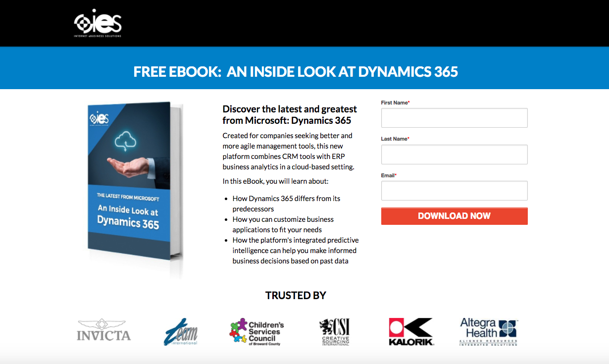 IES Landing Page