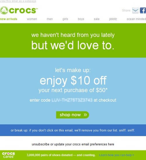 Email Marketing Automation - Re-engagement Email Example