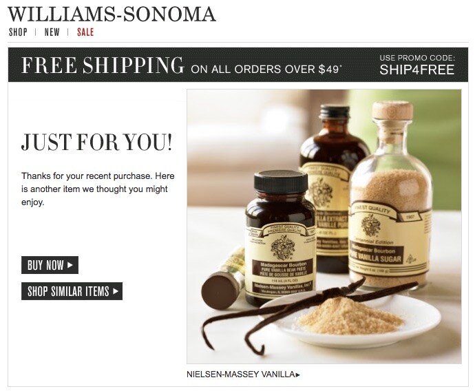 Email Marketing Automation - Tailored Upsell Offer