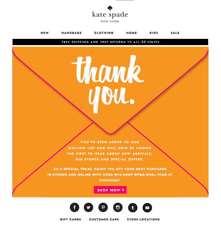 Ecommerce Email Marketing Automation - The Welcome Email
