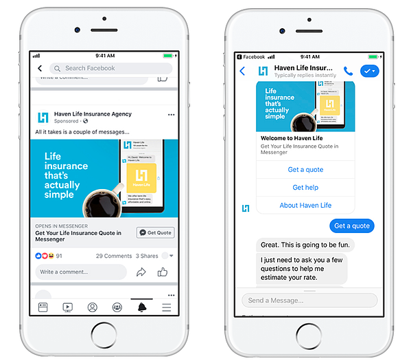 Facebook Messenger ads