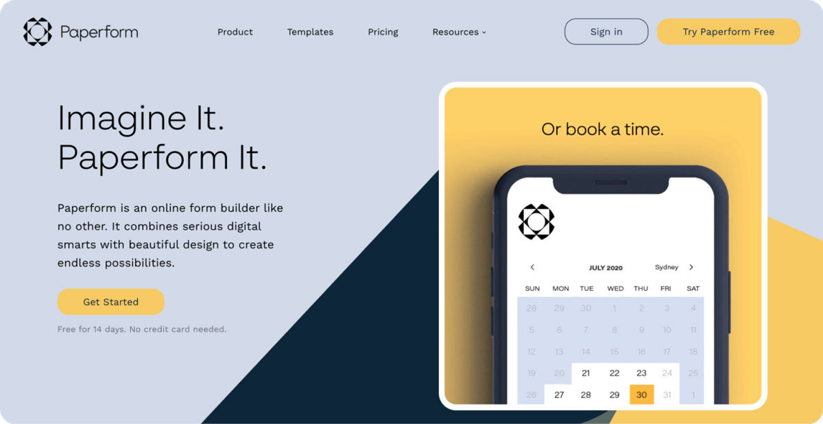 Paperform: Online Form Builder And Form Creator