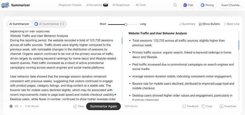 Summarize Long Reports Into Clear Takeaways