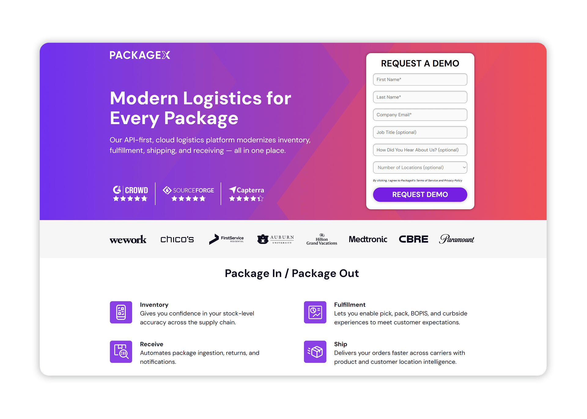 tech landing page design tech landing page design