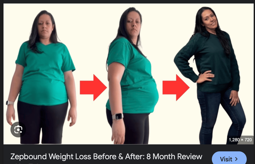 ZepBound Before and After - Builds trust through authentic imagery