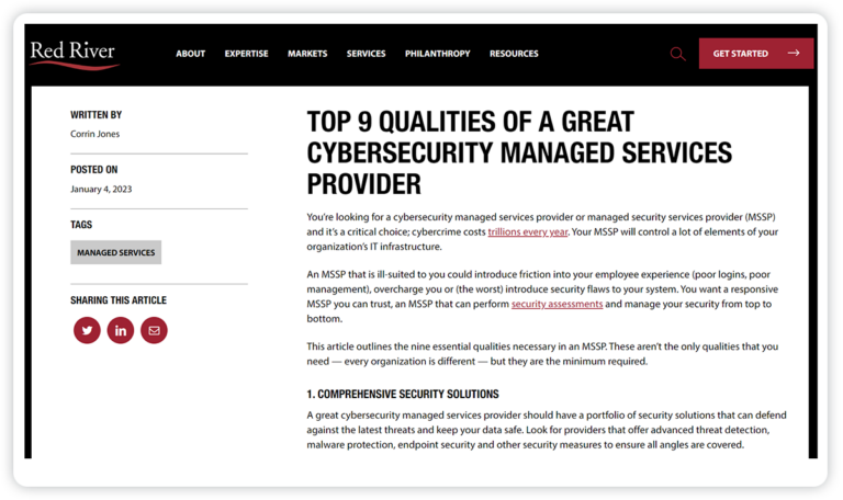 Security Integrator Marketing Posts Examples Cybersecurity Marketing: How to Break Through the Noise in 2025 and Beyond
