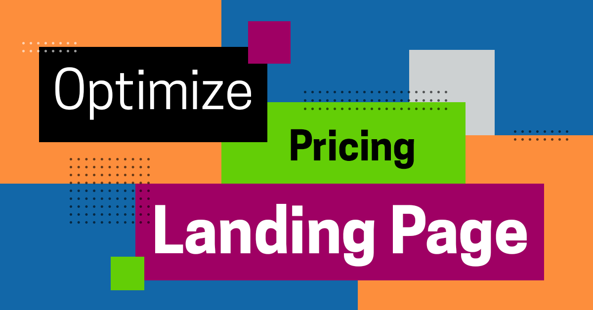 Optimize Pricing Landing Page