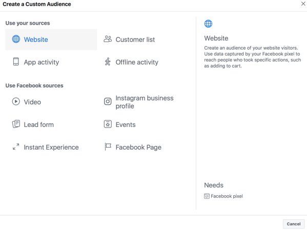 Create Your Facebook Ad Audiences