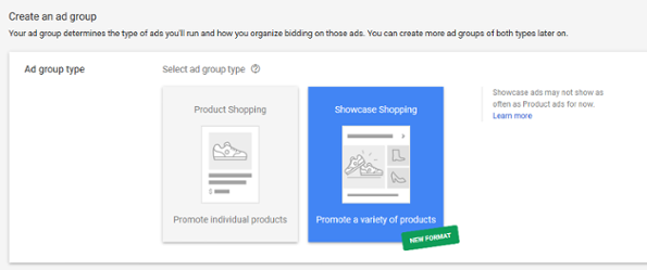 Creating Google Showcase Shopping Ad Campaigns