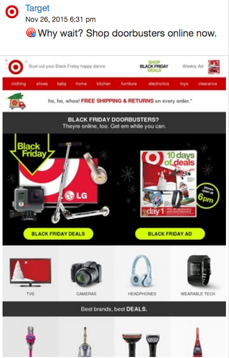 Holiday Email Marketing - Target
