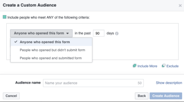 Facebook Ads Custom Audiences - ad targeting feature