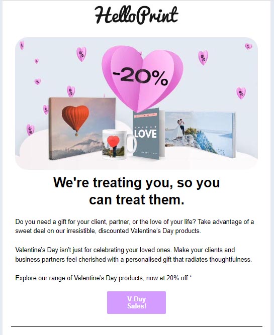 Valentines Day Email Marketing