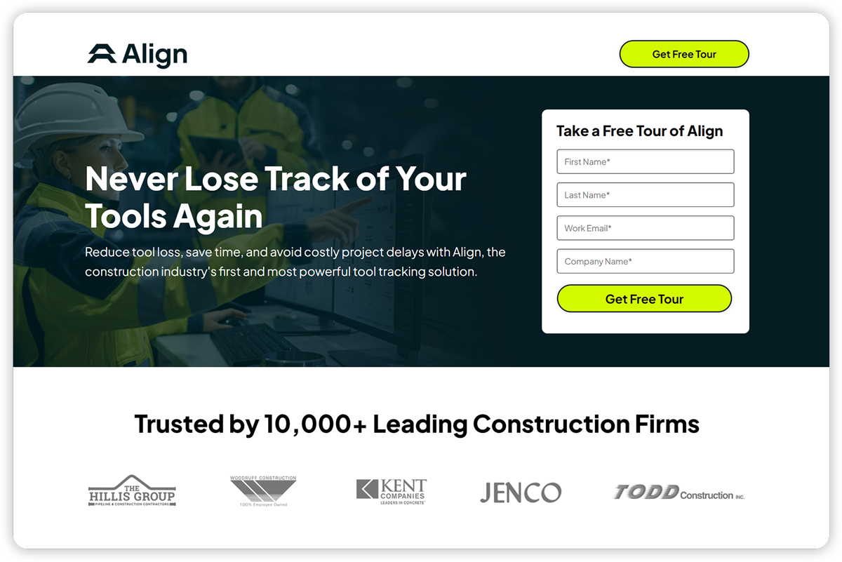 Align Landing Page Design and CRO
